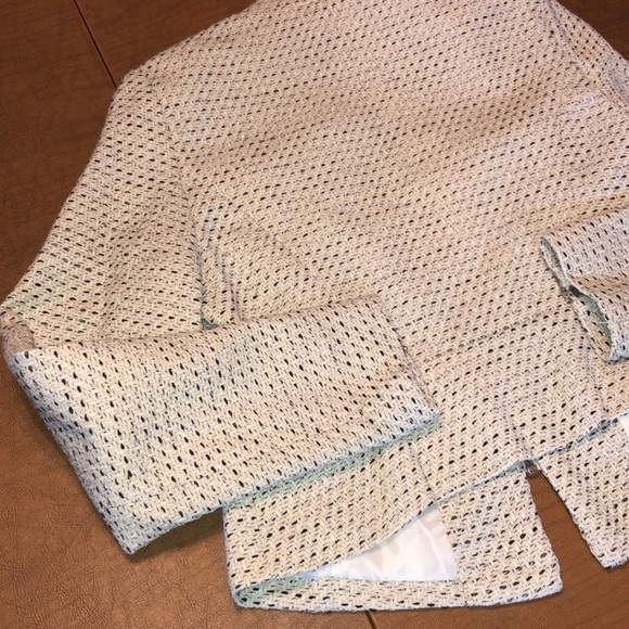 A.N.A. Lined Black and White Zip Blazer Jacket L - Picture 12 of 14